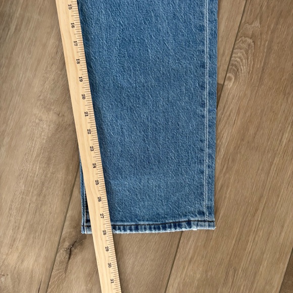 Levi's High Rise Straight Jeans - Light Blue Denim - Picture 6 of 11